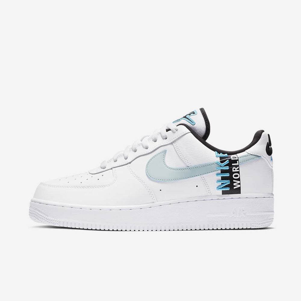 Sneakers Nike Air Force 1 '07 LV8 WW Blanche 8546-123 White/Blue Fury/Black/Glacier Blue Homme | JXX-60538503